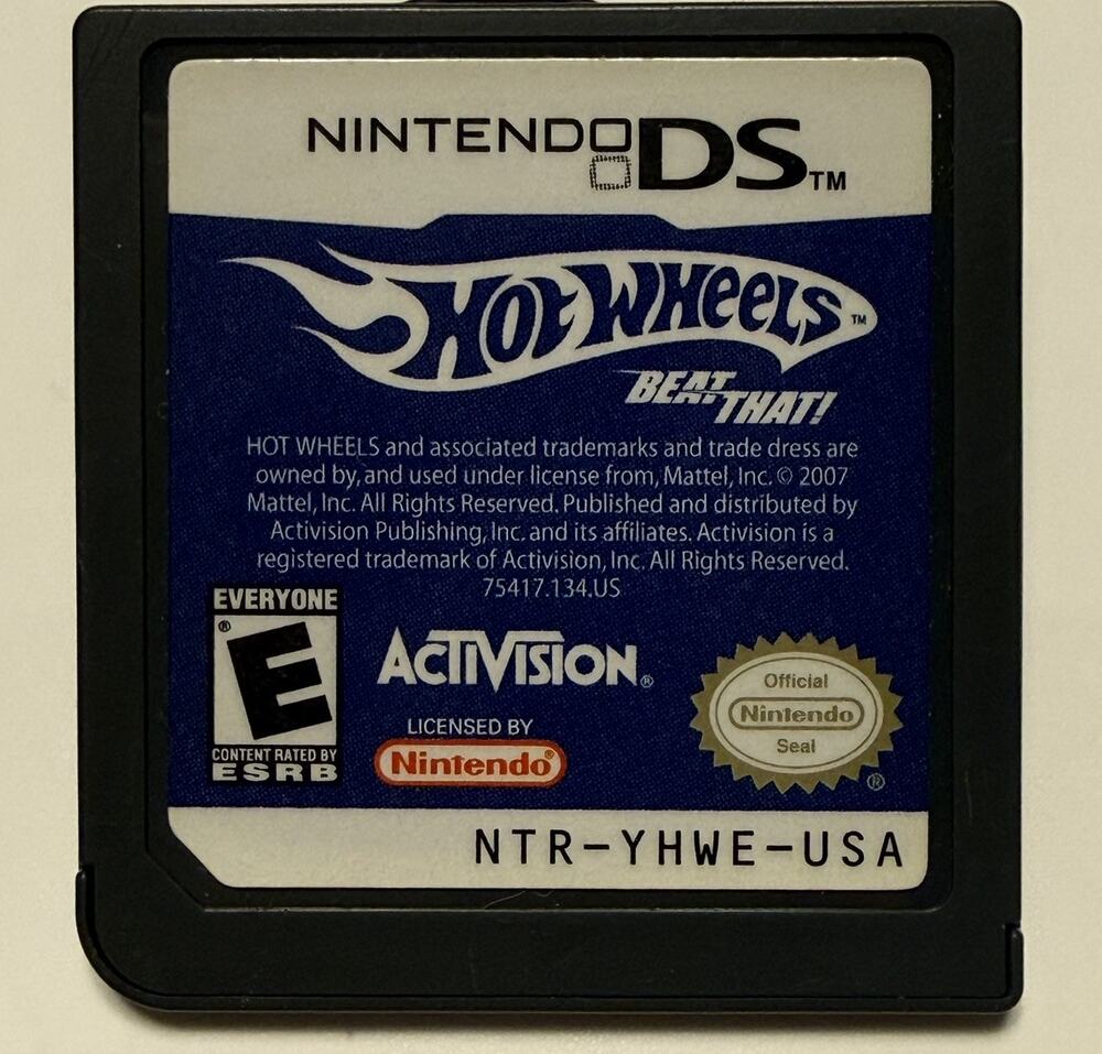Hot Wheels: Beat That for Nintendo DS Cartridge Only. Tested